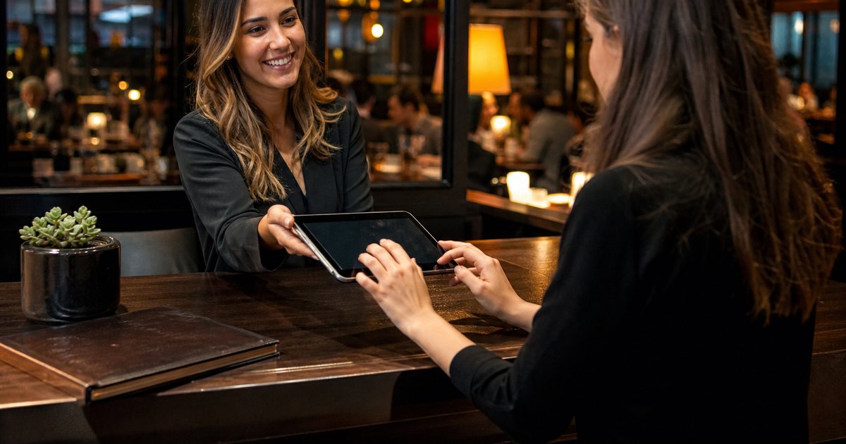 How do you collect guest phone numbers at the host stand without slowing check-in?