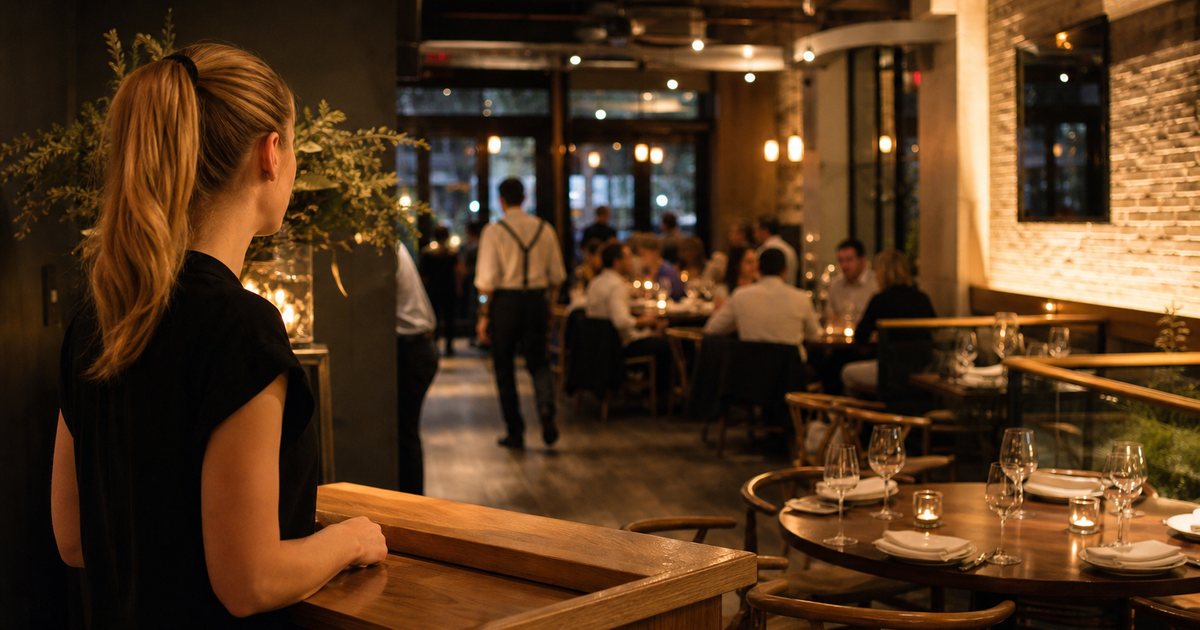 What should a host do when a guest never answers the table-ready text?