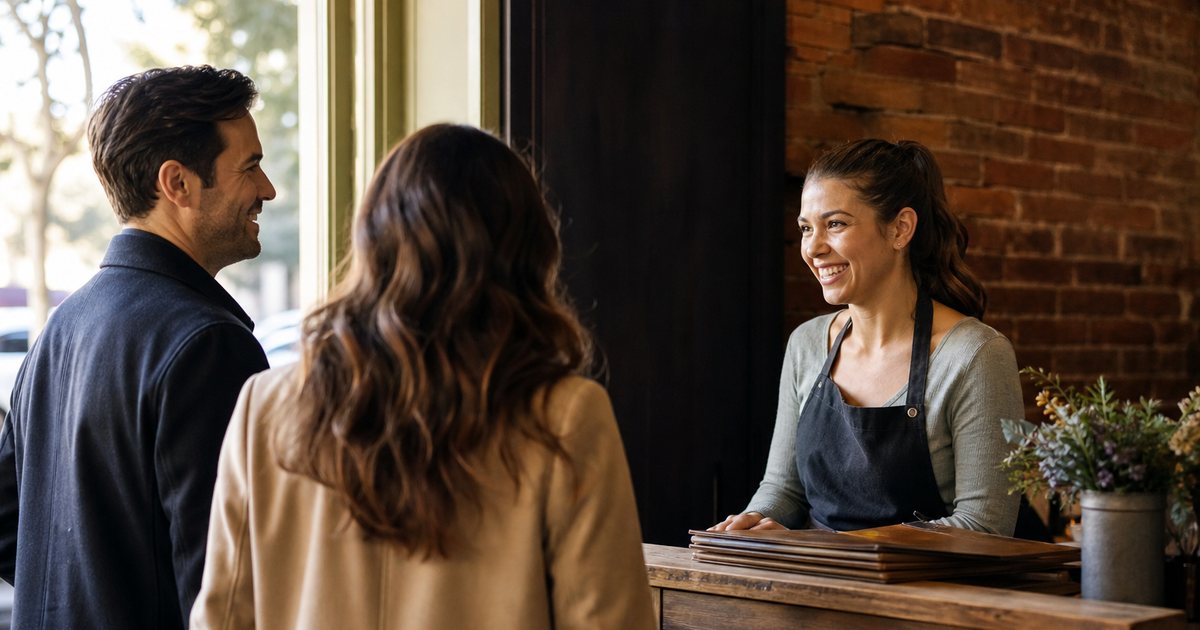 What should a restaurant tell guests about consent before texting them from the waitlist?